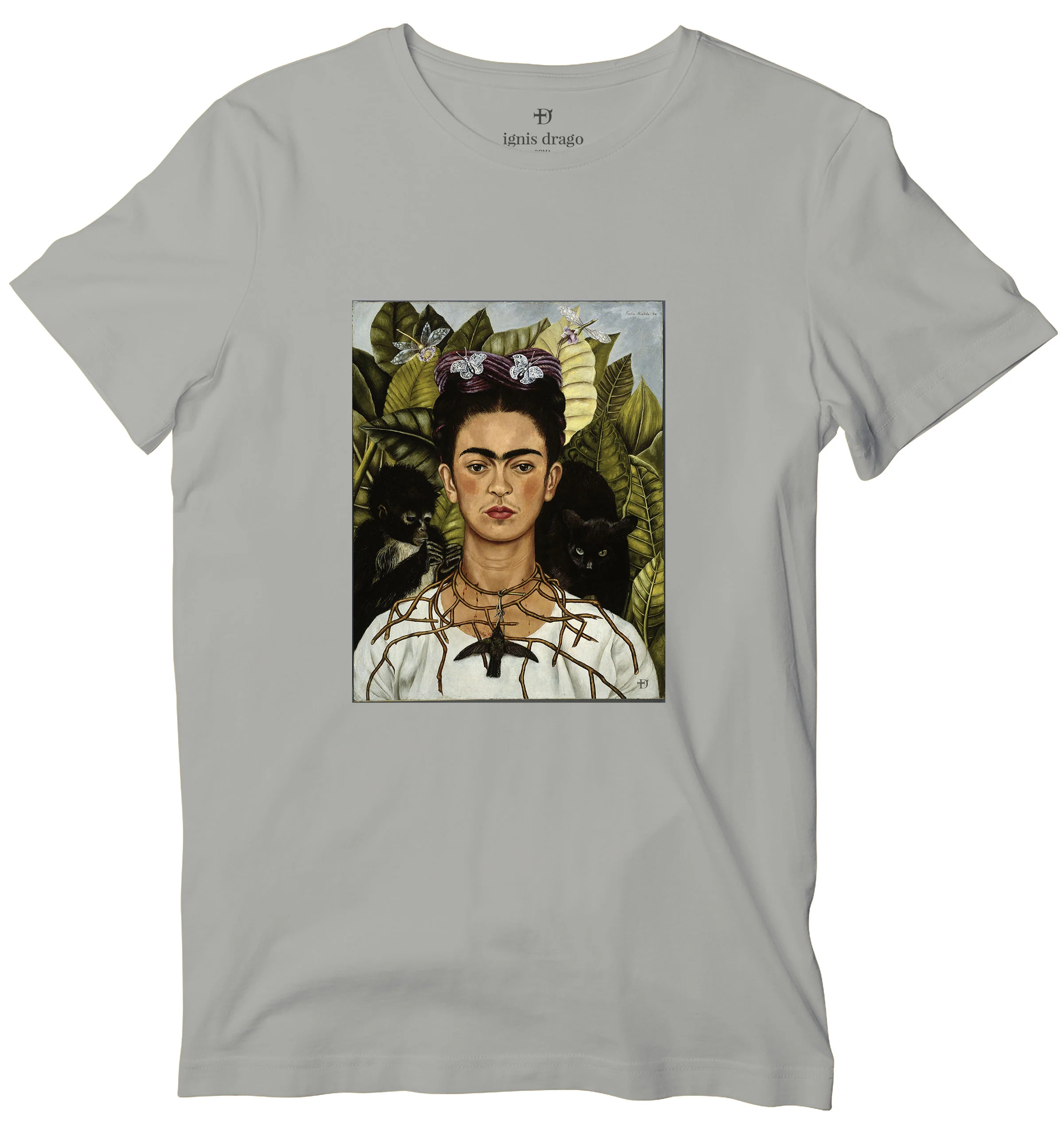 Frida Kahlo Self Portrait Art T-shirt - Image 3