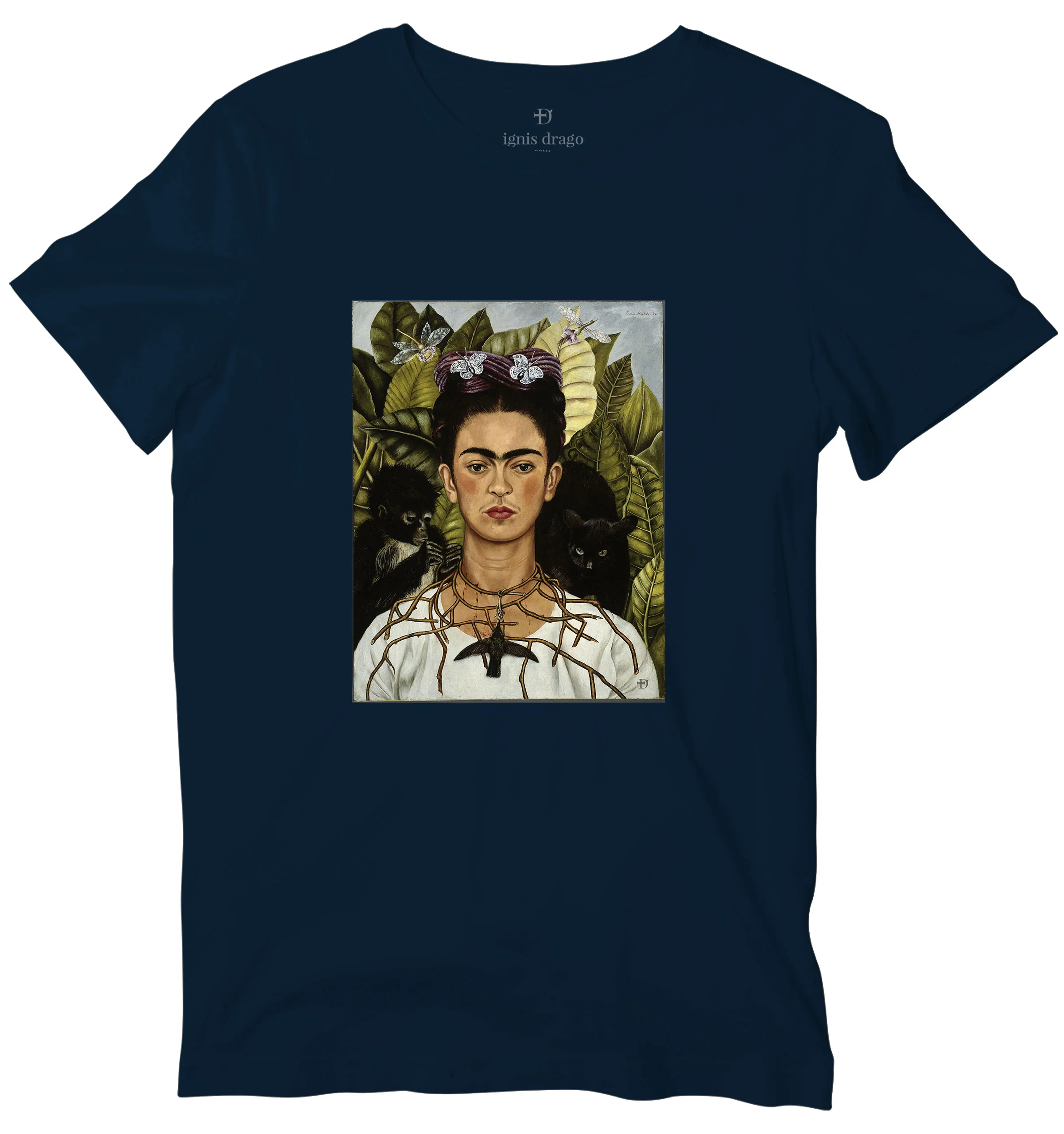 Frida Kahlo Self Portrait Art T-shirt - Image 4