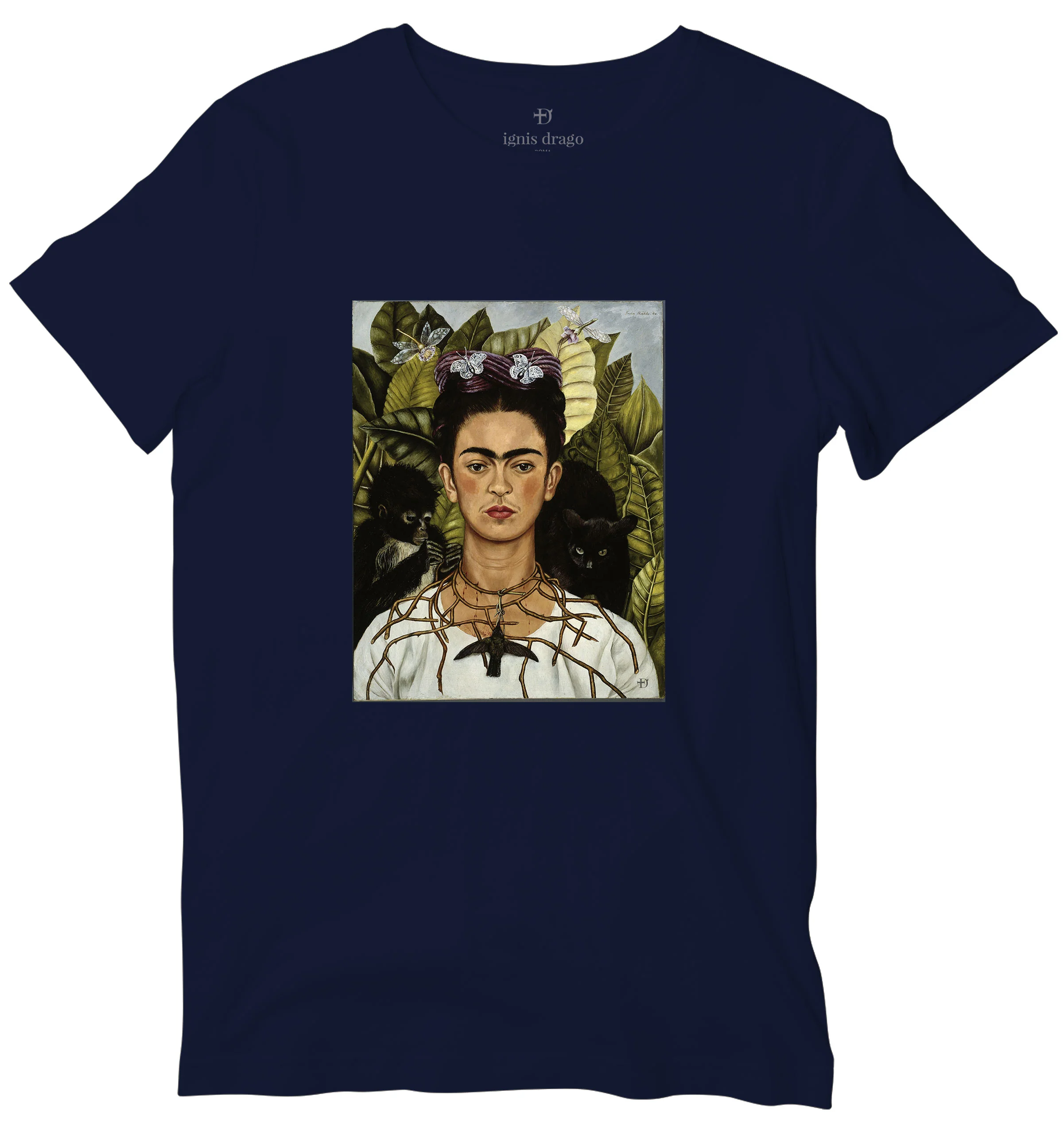Frida Kahlo Self Portrait Art T-shirt - Image 7