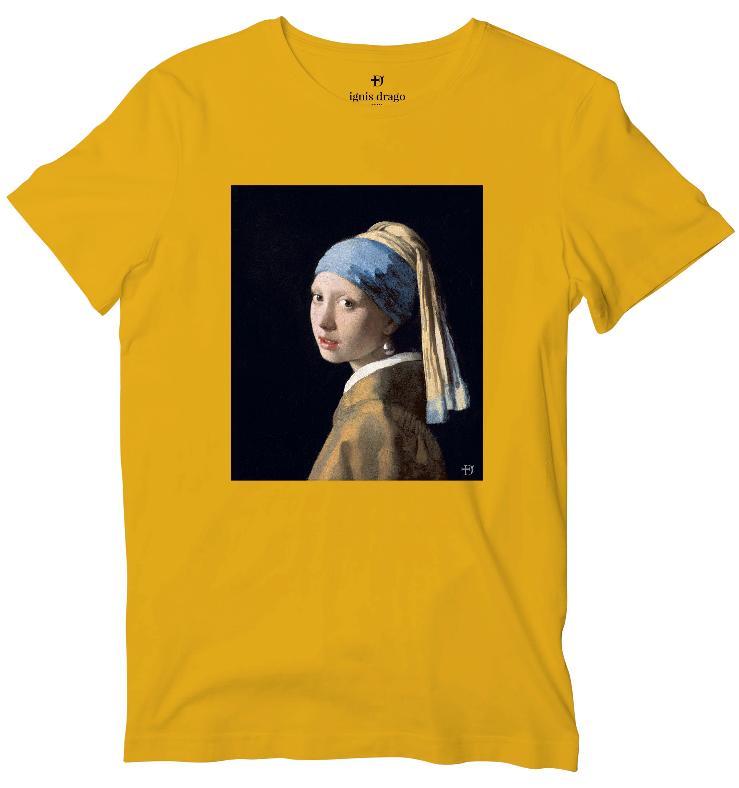 Girl With A Pearl Earring Art T-shirt - Image 6