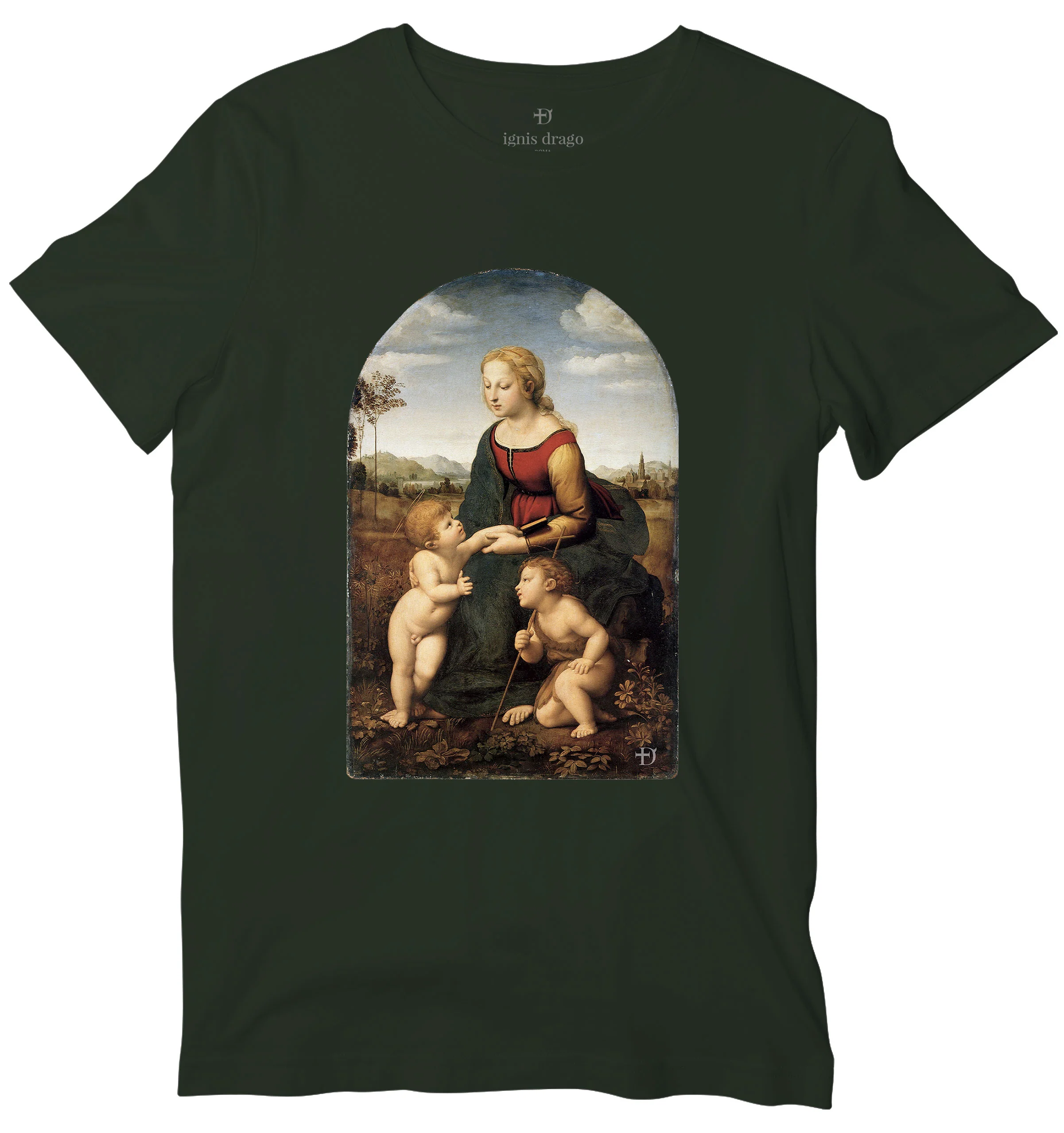 La Belle Jardiniere Art T-shirt - Image 4