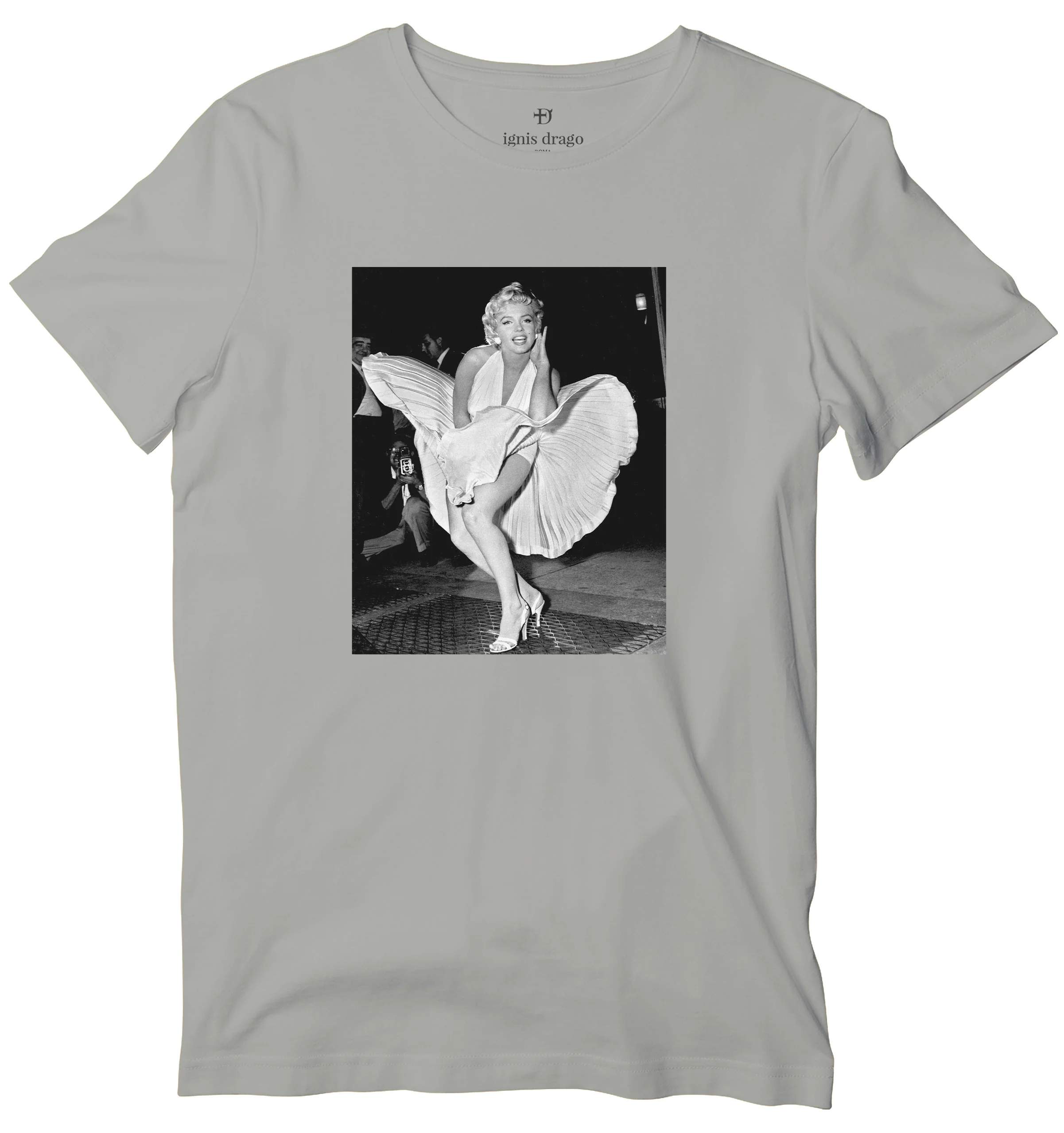 Marilyn Monroe White Dress T-shirt - Image 3