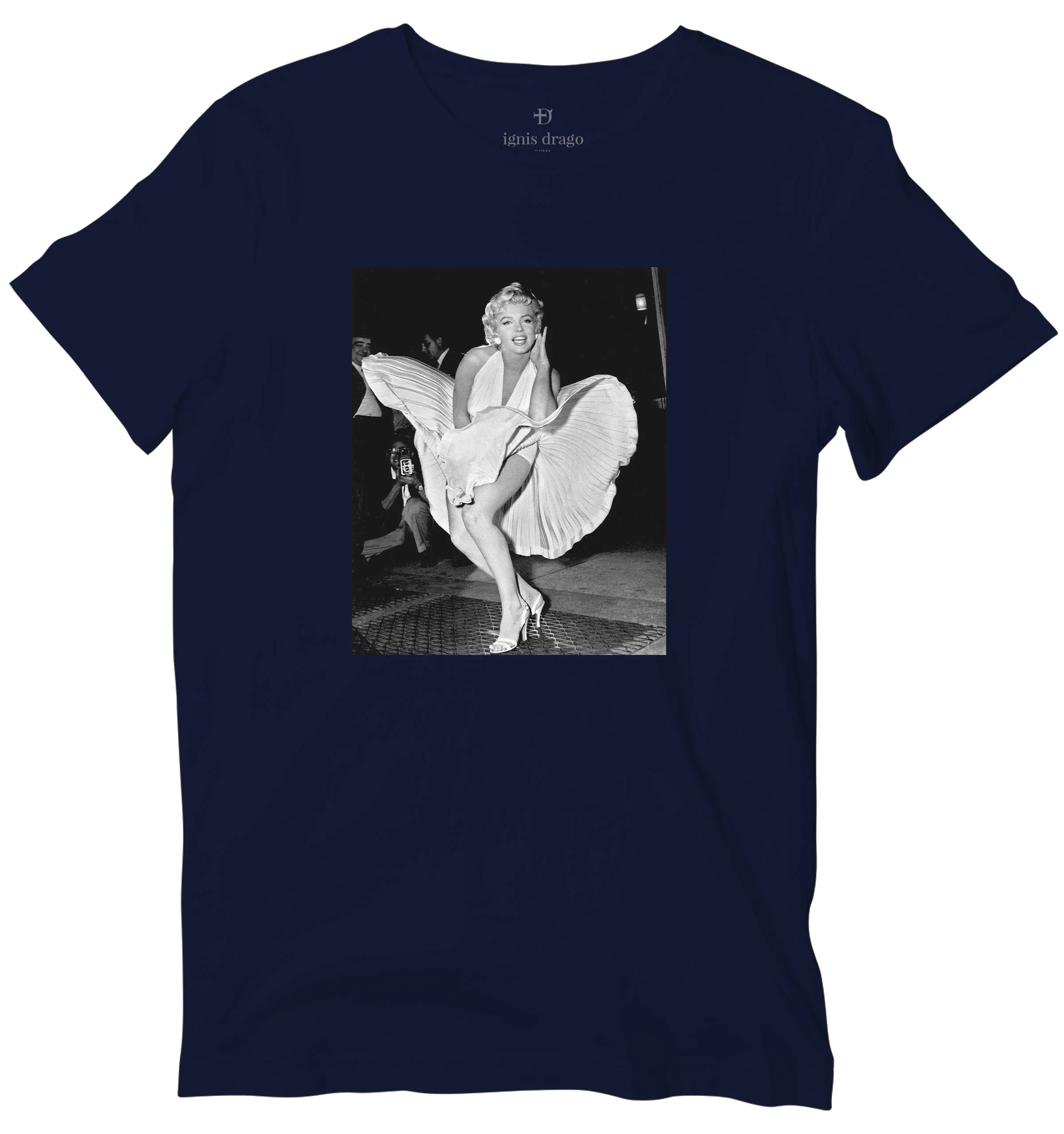Marilyn Monroe White Dress T-shirt - Image 7