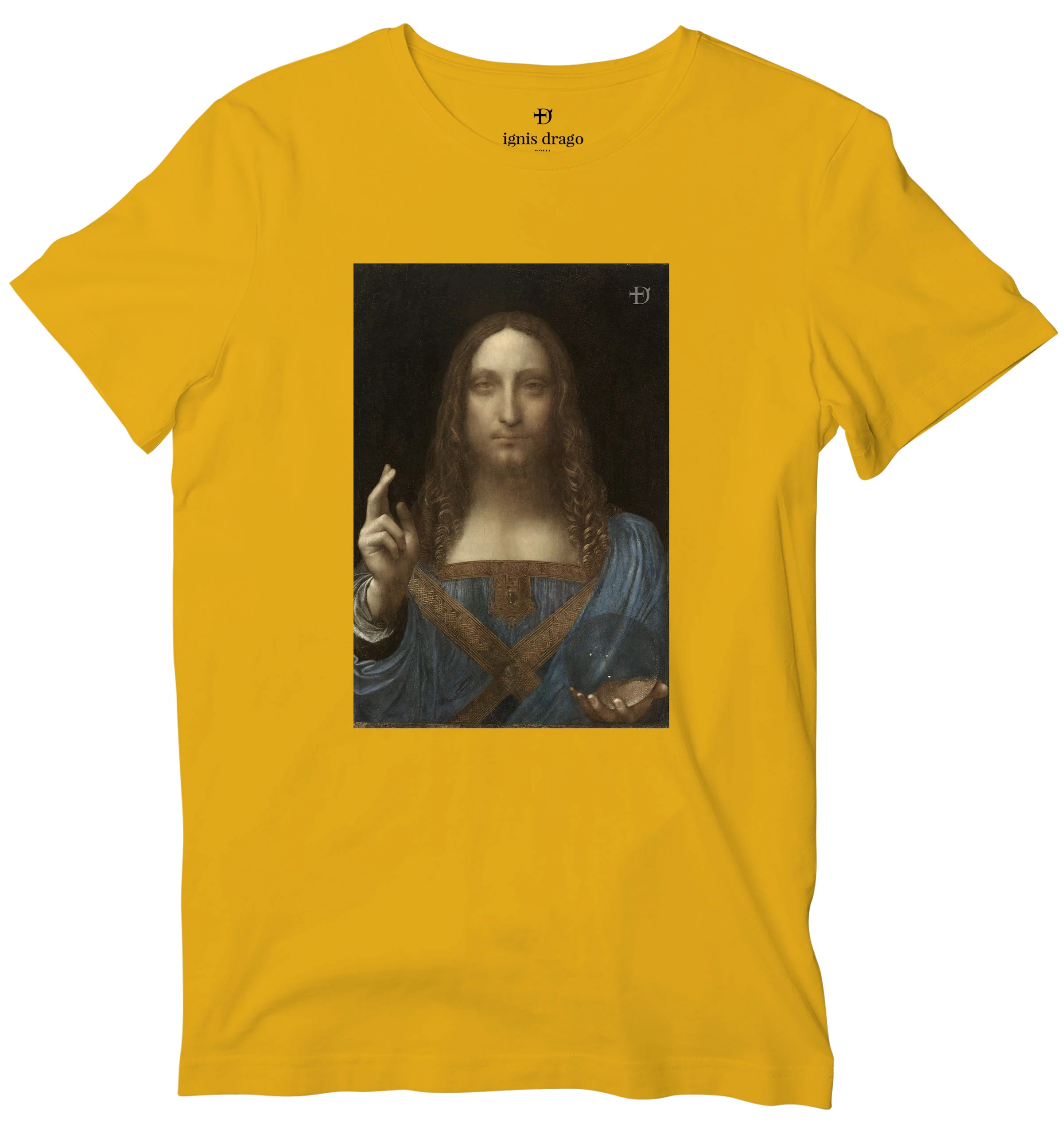 Salvator Mundi Art T-shirt - Image 6