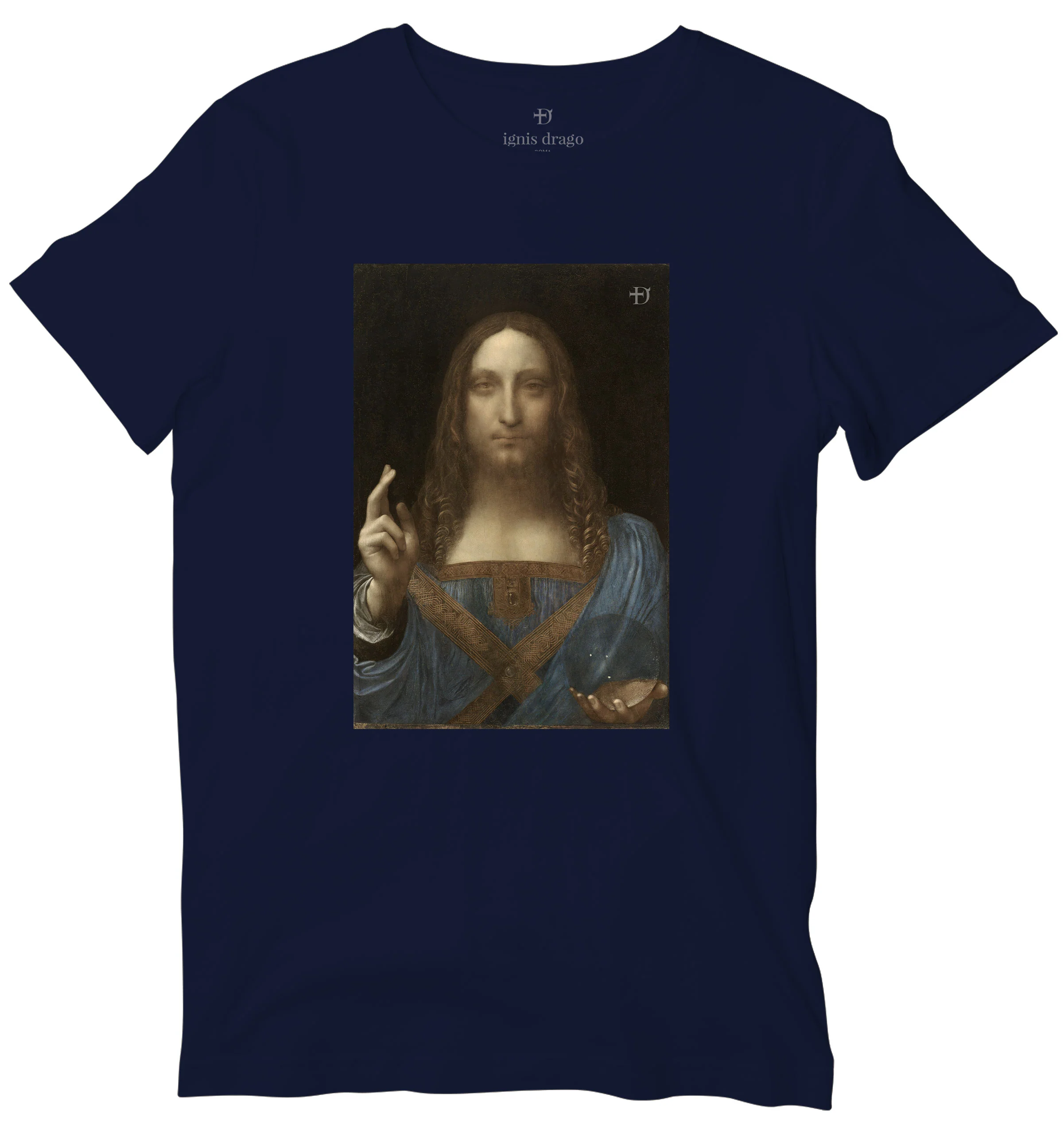 Salvator Mundi Art T-shirt - Image 7